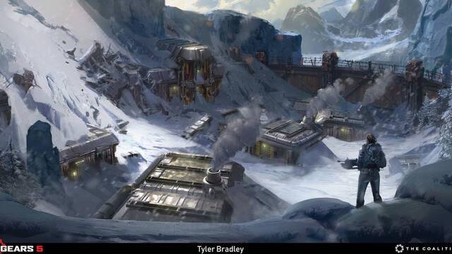 Gears 5 - Ilustraciones - tyler bradley miningisland render