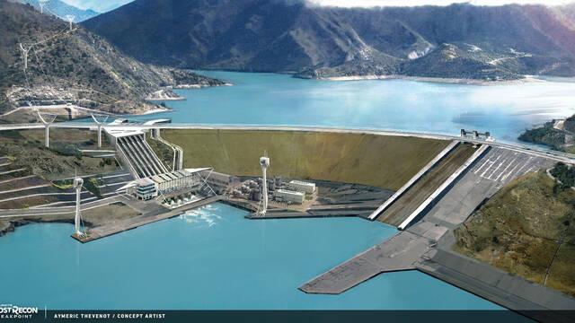 Ghost Recon Breakpoint - Ilustraciones - aymeric thevenot hydroelectric dam