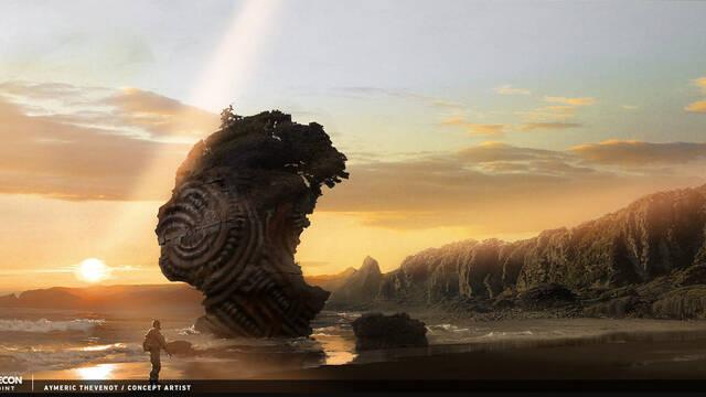 Ghost Recon Breakpoint - Ilustraciones - aymeric thevenot maori face rock