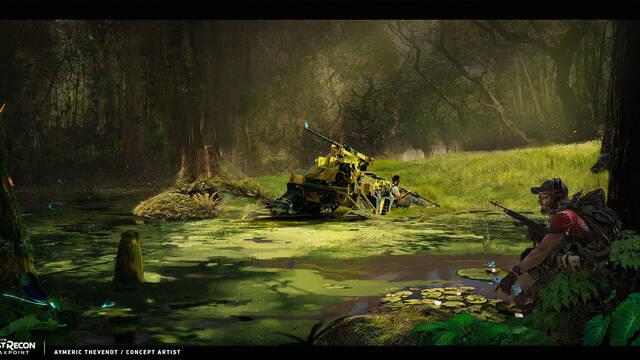 Ghost Recon Breakpoint - Ilustraciones - aymeric thevenot the swamp