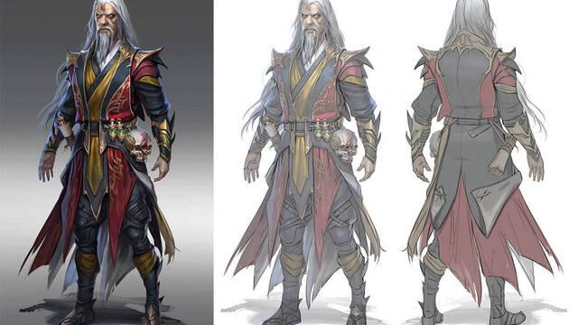 Mortal Kombat 11 - Ilustraciones - mk11 shang tsung past concept