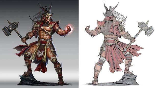 Mortal Kombat 11 - Ilustraciones - mk11 shao kahn concept