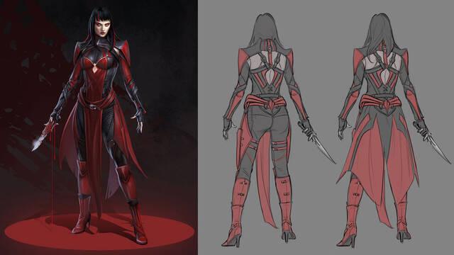 Mortal Kombat 11 - Ilustraciones - mk11 skarlet concept art