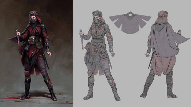 Mortal Kombat 11 - Ilustraciones - mk11 skarlet concept