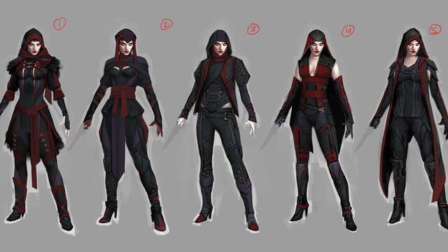 Mortal Kombat 11 - Ilustraciones - mk11 skarlet outfit art