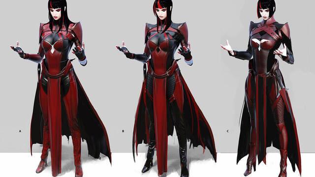 Mortal Kombat 11 - Ilustraciones - mk11 skarlet outfit