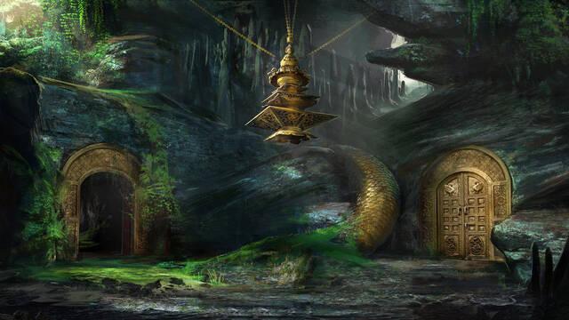 Mortal Kombat 11 - Ilustraciones - mk11 dragon grotto