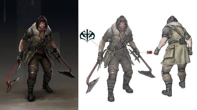 Mortal Kombat 11 - Ilustraciones - mk11 kabal concept art