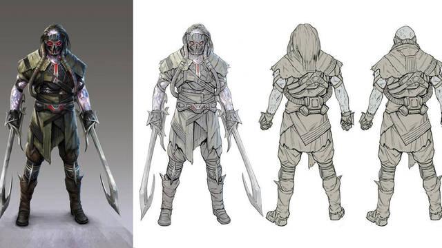 Mortal Kombat 11 - Ilustraciones - mk11 kabal concept