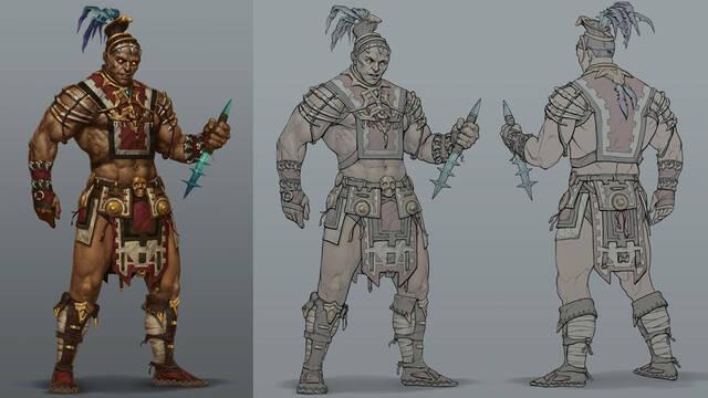 Mortal Kombat 11 - Ilustraciones - mk11 kotal kahn concept art