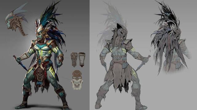 Mortal Kombat 11 - Ilustraciones - mk11 kotal kahn concept