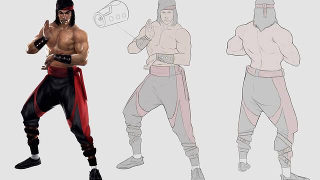 Mortal Kombat 11 - Ilustraciones - mk11 liu kang concept art