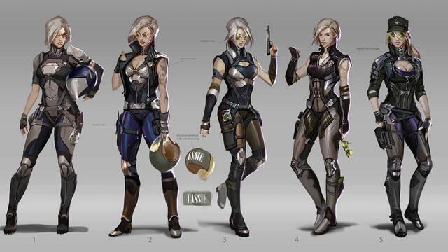 Mortal Kombat 11 - Ilustraciones - mk11 cassie cage outfit art
