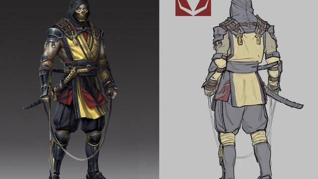Mortal Kombat 11 - Ilustraciones - mk11 scorpion concept