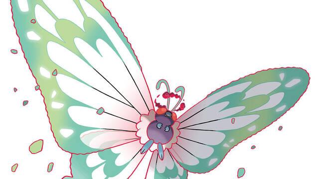 Pokmon Espada y Escudo - Ilustraciones - pss gigantamax butterfree