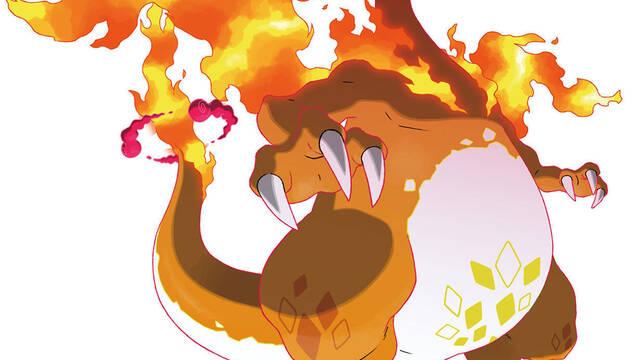 Pokmon Espada y Escudo - Ilustraciones - pss gigantamax charizard