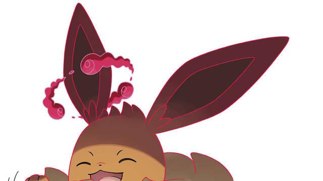 Pokmon Espada y Escudo - Ilustraciones - pss gigantamax eevee attack
