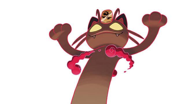 Pokmon Espada y Escudo - Ilustraciones - pss gigantamax meowth