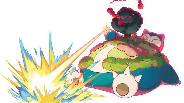 Pokmon Espada y Escudo - Ilustraciones - pss gigantamax snorlax attack