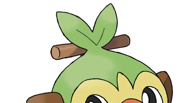 Pokmon Espada y Escudo - Ilustraciones - pss grookey