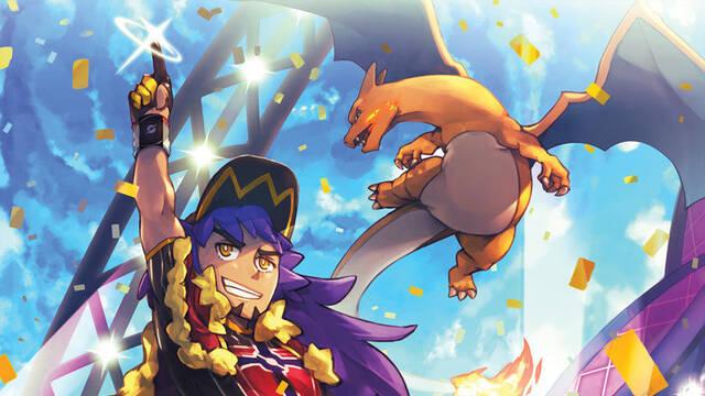 Pokmon Espada y Escudo - Ilustraciones - pss leon and charizard