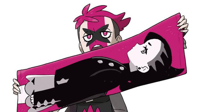 Pokmon Espada y Escudo - Ilustraciones - pss team yell grunt female