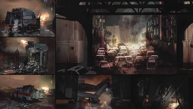 Resident Evil 2 - Ilustraciones - re2 raccoon city vehicles