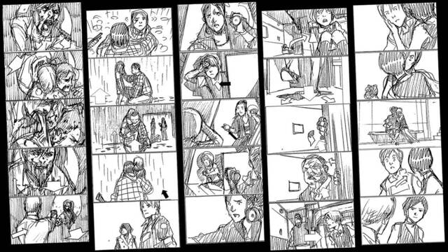 Resident Evil 2 - Ilustraciones - re2 storyboards
