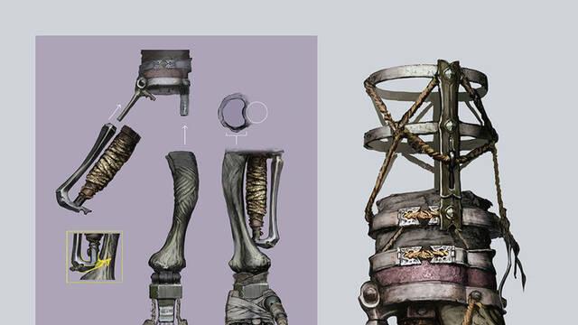 Sekiro - Ilustraciones - ssdt shinobi prosthetic arm