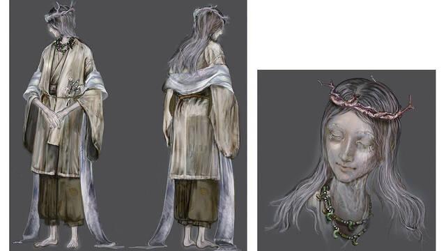 Sekiro - Ilustraciones - ssdt shrine maiden