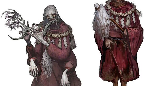 Sekiro - Ilustraciones - ssdt head priest of mibu village