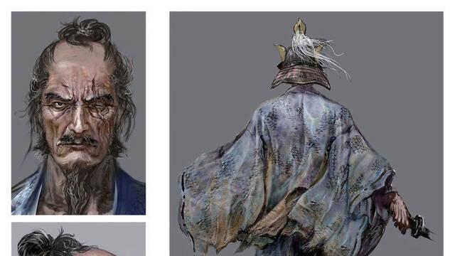 Sekiro - Ilustraciones - ssdt isshin the sword saint concept