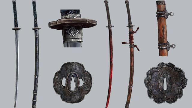 Sekiro - Ilustraciones - ssdt katanas