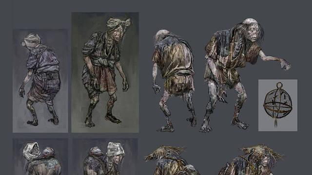 Sekiro - Ilustraciones - ssdt mibu villagers