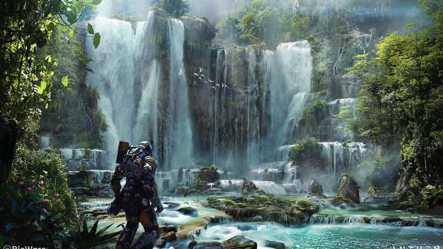 Anthem - Ilustraciones - ken fairclough cavewaterfalls2