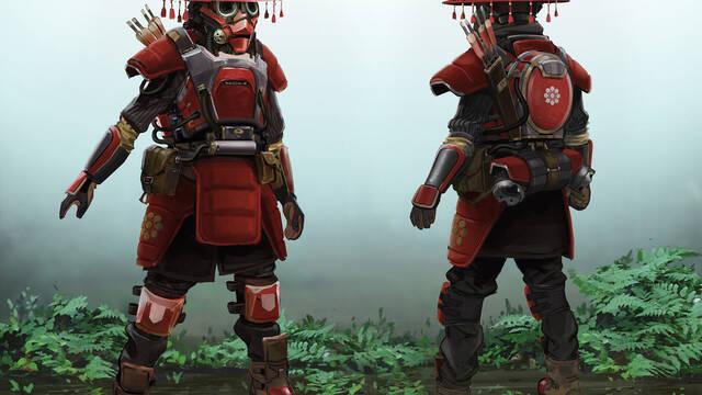 Apex Legends - Ilustraciones - liam macdonald legendary bloodhound samurai turnaround