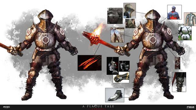 A Plague Tale - Ilustraciones - damien papet heavyarmoredsoldier