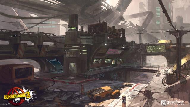 Borderlands 3 - Ilustraciones - adam ybarra city 1