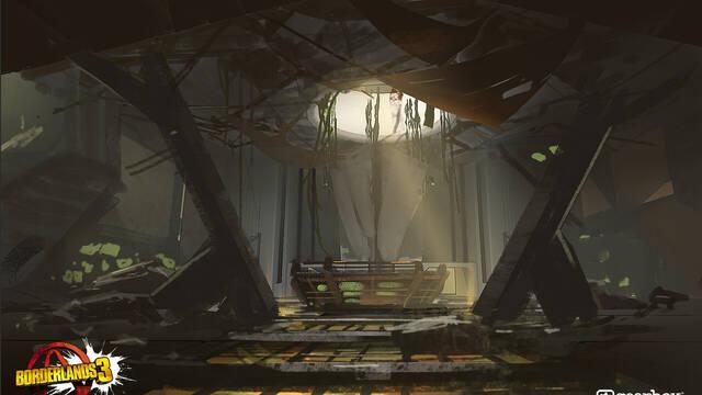 Borderlands 3 - Ilustraciones - adam ybarra entrancebrokencieling