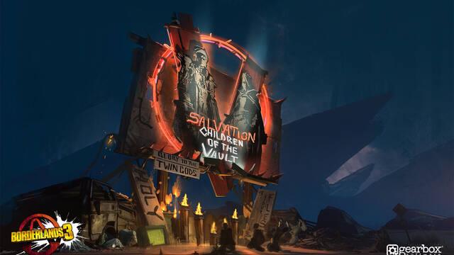 Borderlands 3 - Ilustraciones - adam ybarra anigif bilboard intro