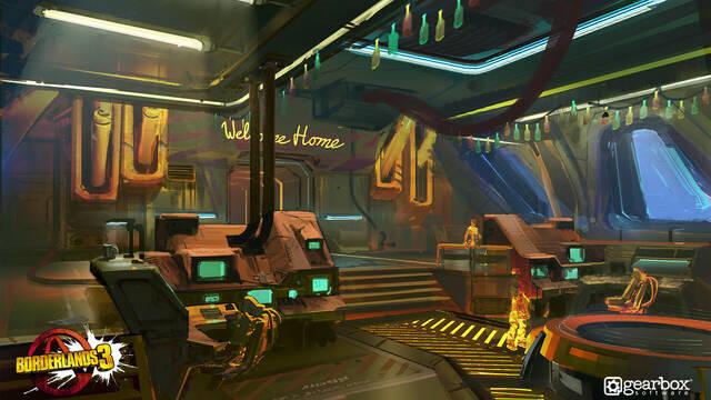 Borderlands 3 - Ilustraciones - adam ybarra sanc bridge back futher