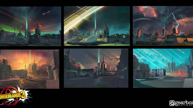 Borderlands 3 - Ilustraciones - adam ybarra skycolor studies