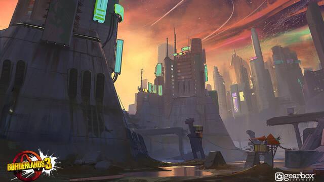 Borderlands 3 - Ilustraciones - adam ybarra spillway tod1 day