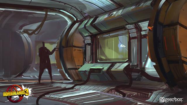 Borderlands 3 - Ilustraciones - adam ybarra window hall study