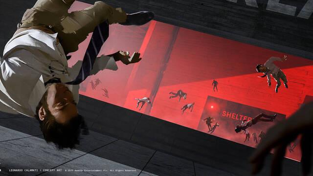 Control - Ilustraciones - leonardo calamati floating people