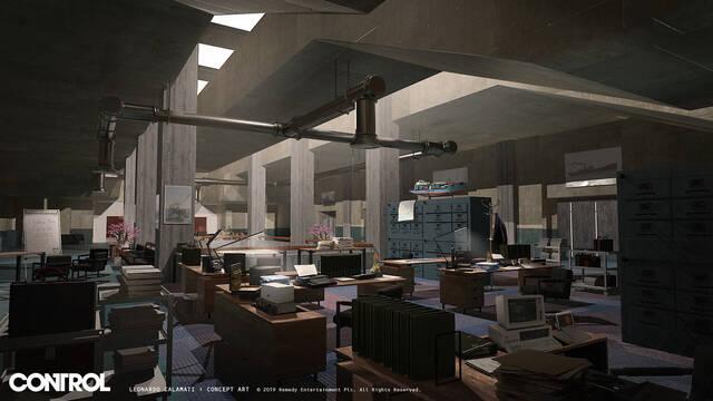 Control - Ilustraciones - leonardo calamati transport office1