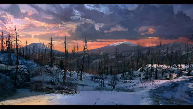 Days Gone - Ilustraciones - donald yatomi mountthielsonpass vista dex