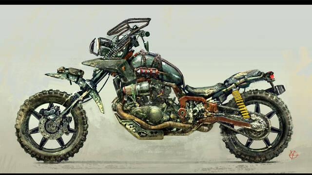 Days Gone - Ilustraciones - donald yatomi newdrifterbike sideview