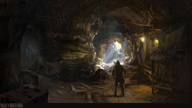 Days Gone - Ilustraciones - hans park cave1