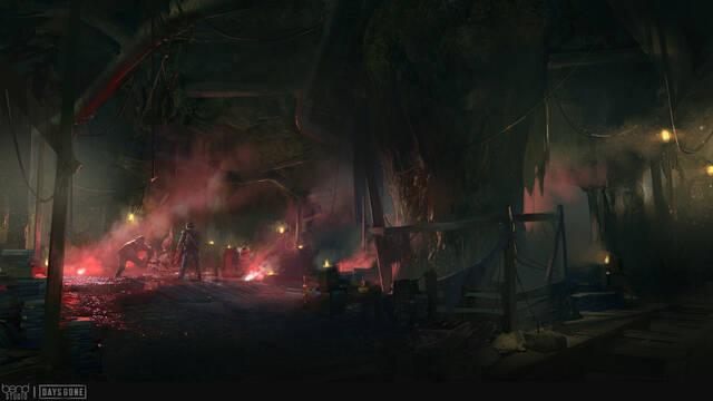 Days Gone - Ilustraciones - hans park cave3